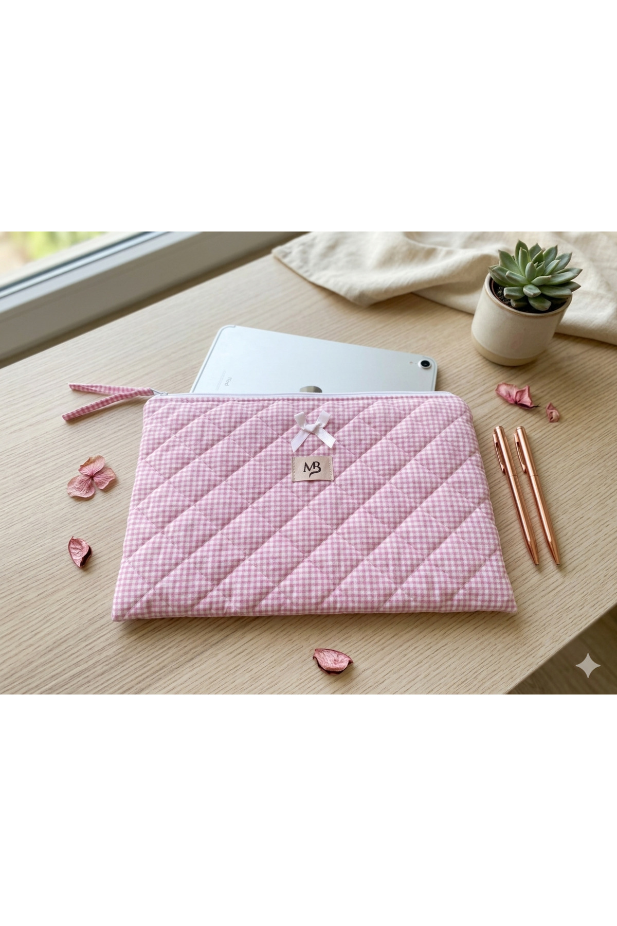 pink pötikare patterned bowtie tablet sleeve 11 inc