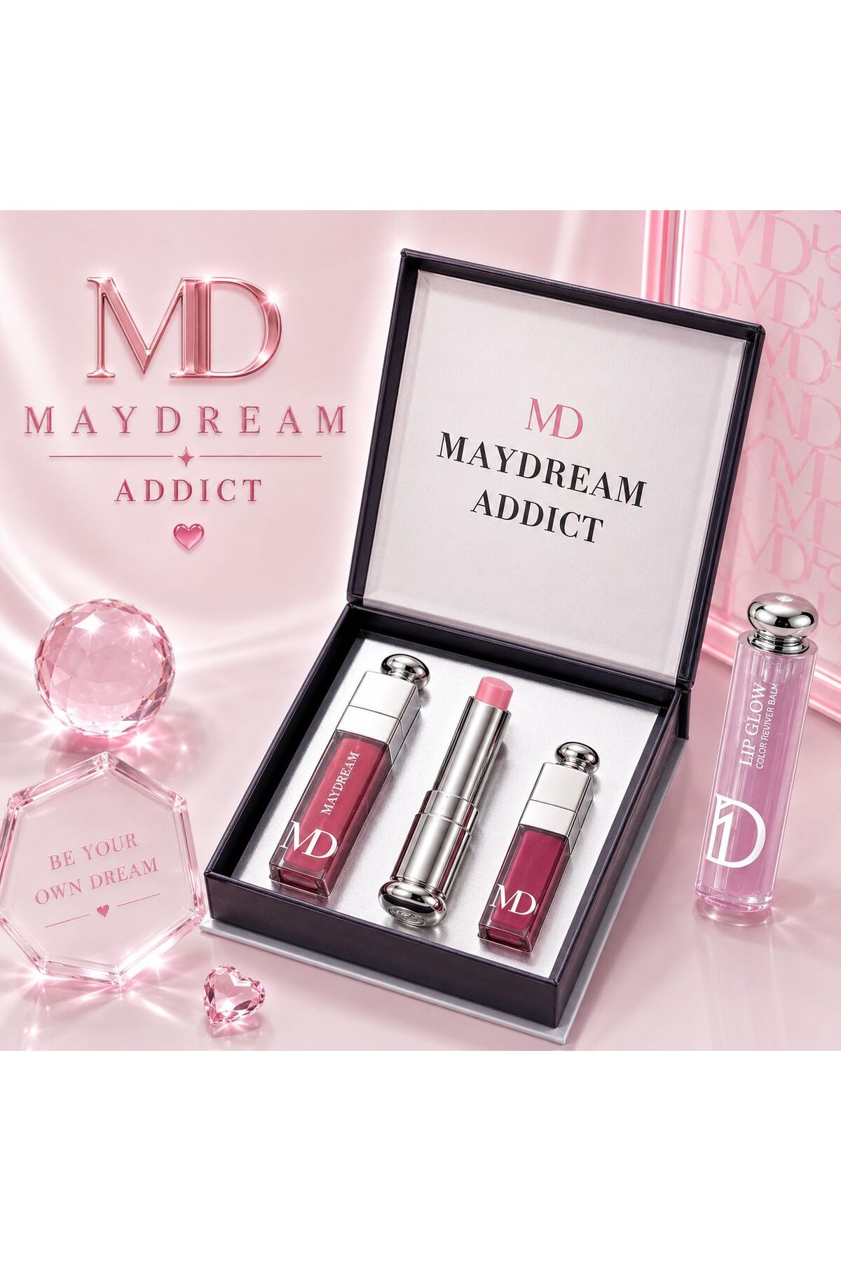 MAYDREAM مجموعة قلوسات ومرطب من