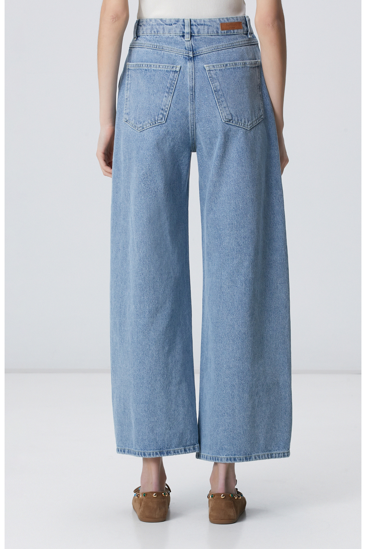 Network Açık Indigo Mavi Denim Pantolon görsel 4