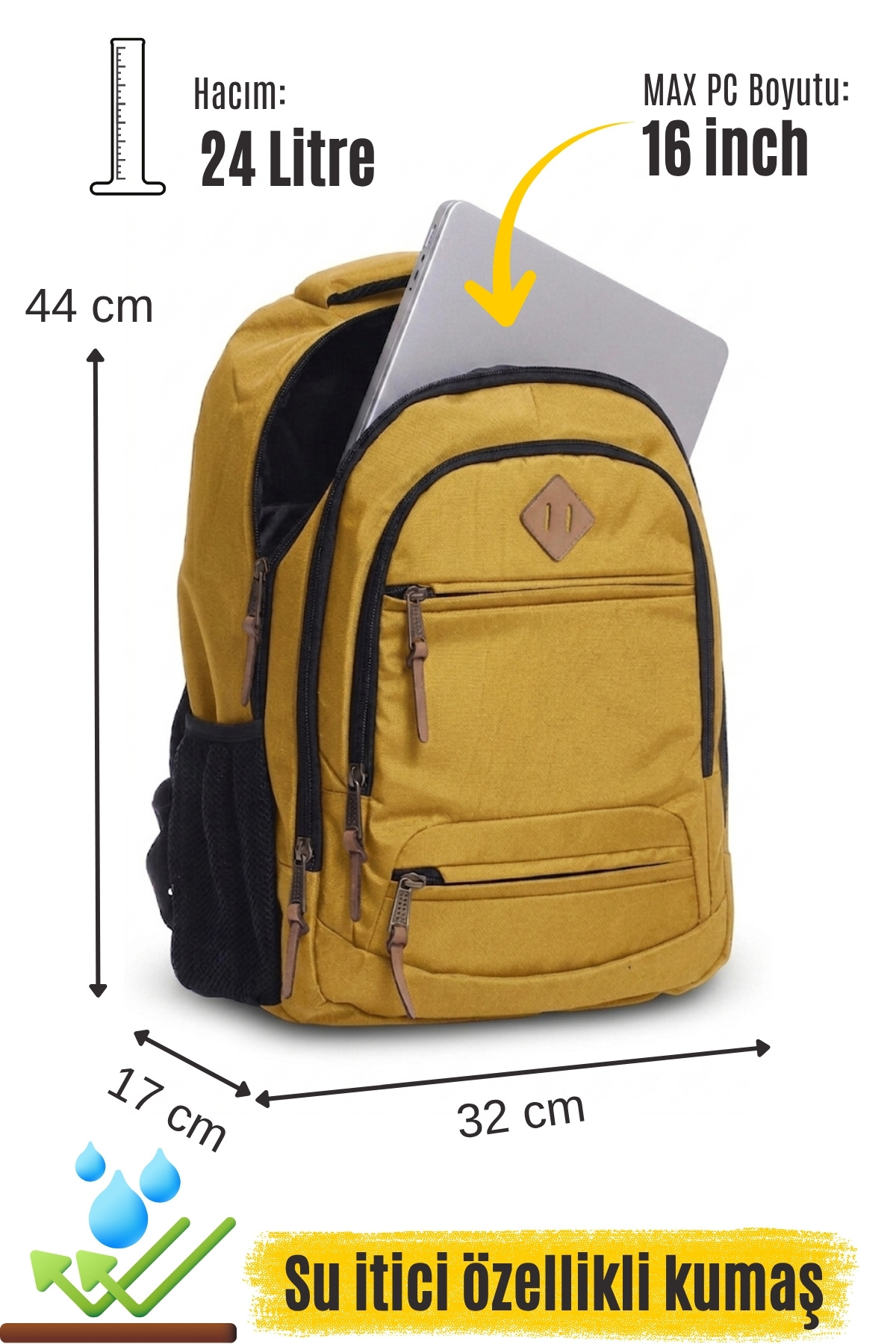 byhakan Gk19 Unisex Okul Sırt Çantası Öğrenci Günlük Seyahat Tatil Spor Yürüyüş Seyahat Gezi Kamp Günlük Sar görsel 7
