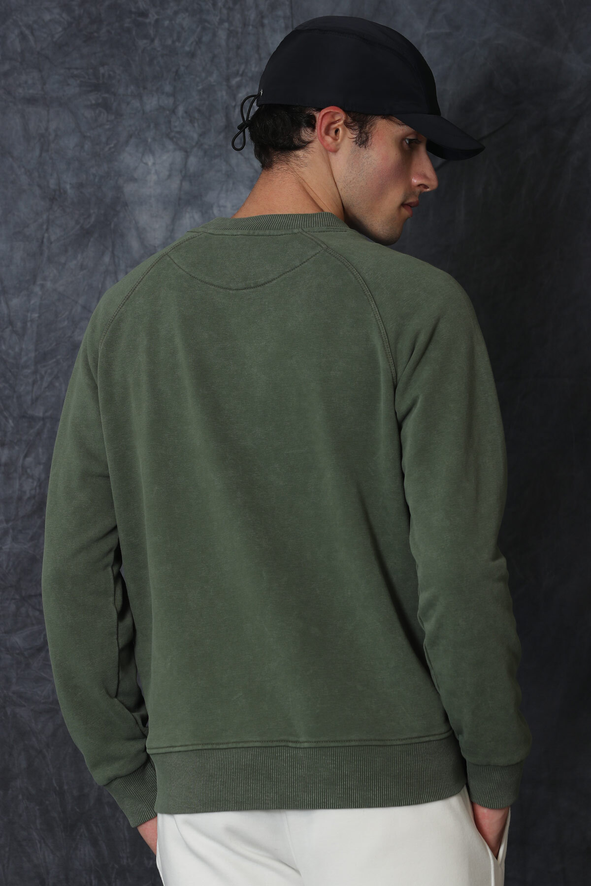 Lufian Owen Erkek Sweatshirt Yeşil görsel 6