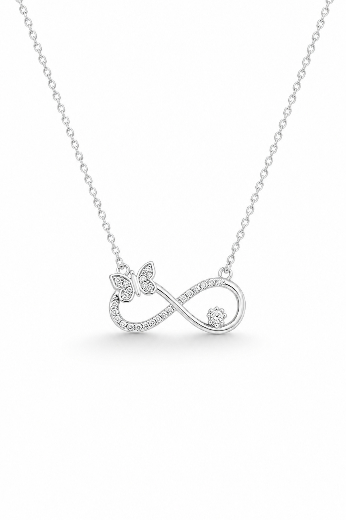 Women's Necklace with Special Box - Butterfly Infinity Love Sign Women's Necklace