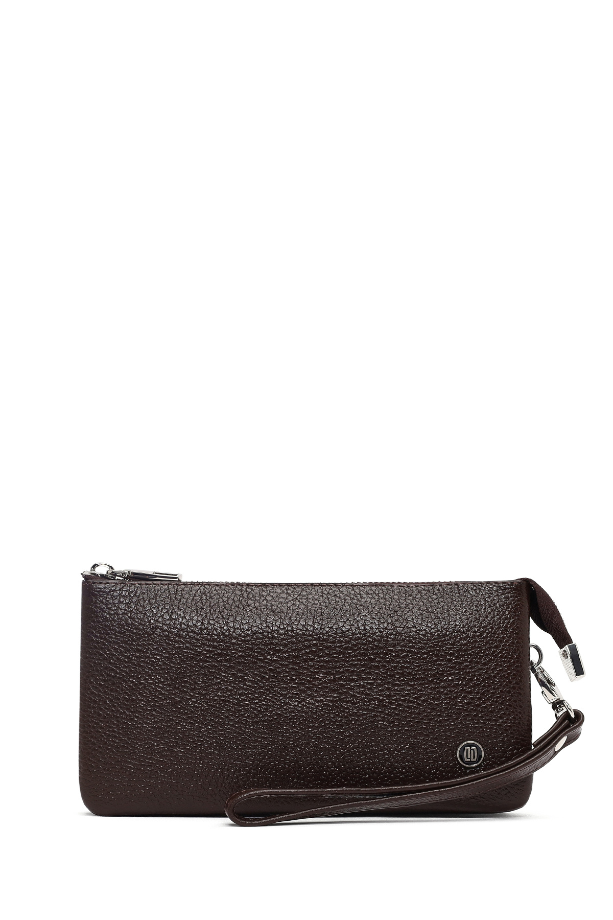 Men's Brown Leather Handbag 23WBD3300FT