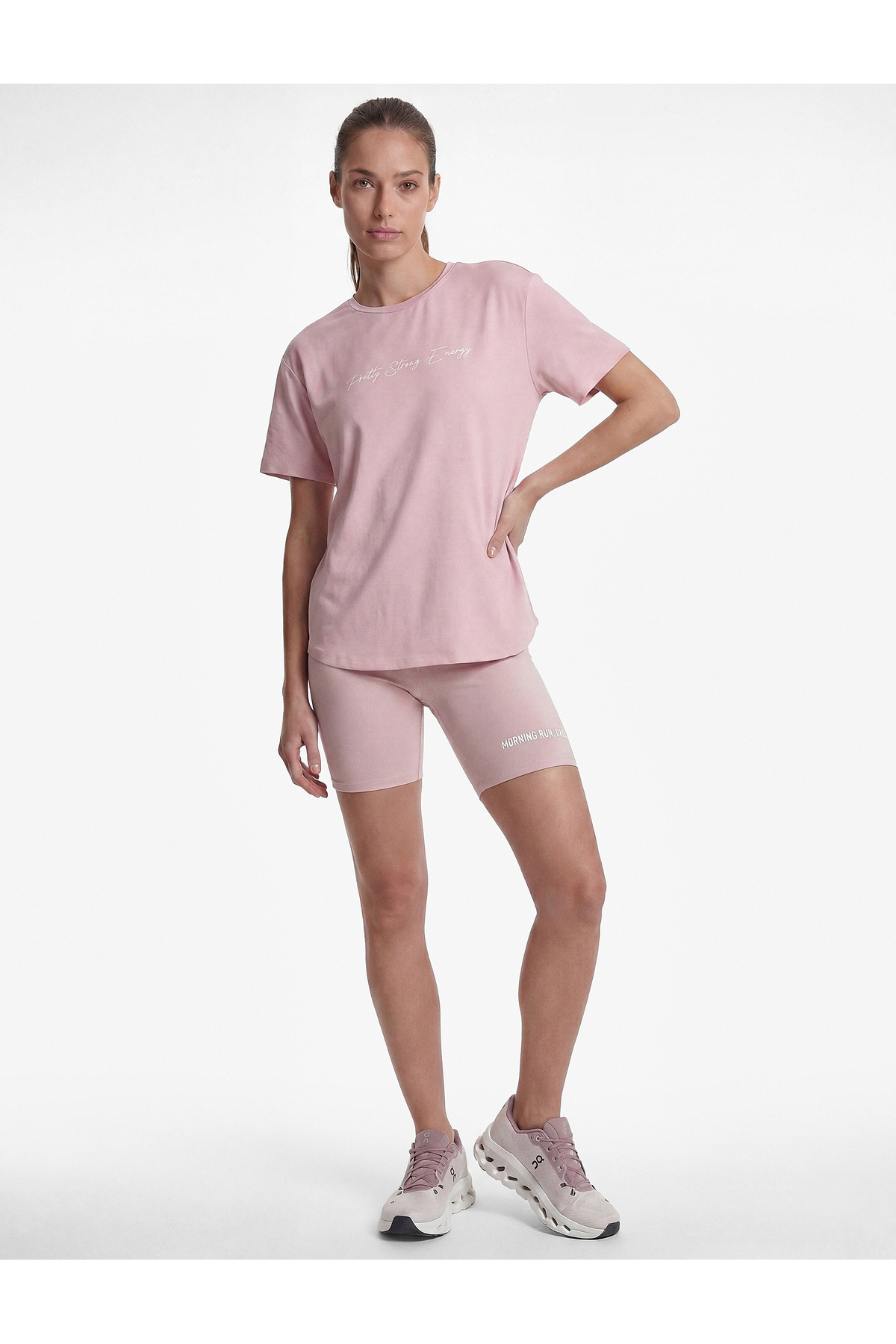 Koton Slim Fit Yüksek Bel Baskılı Biker Spor Tayt