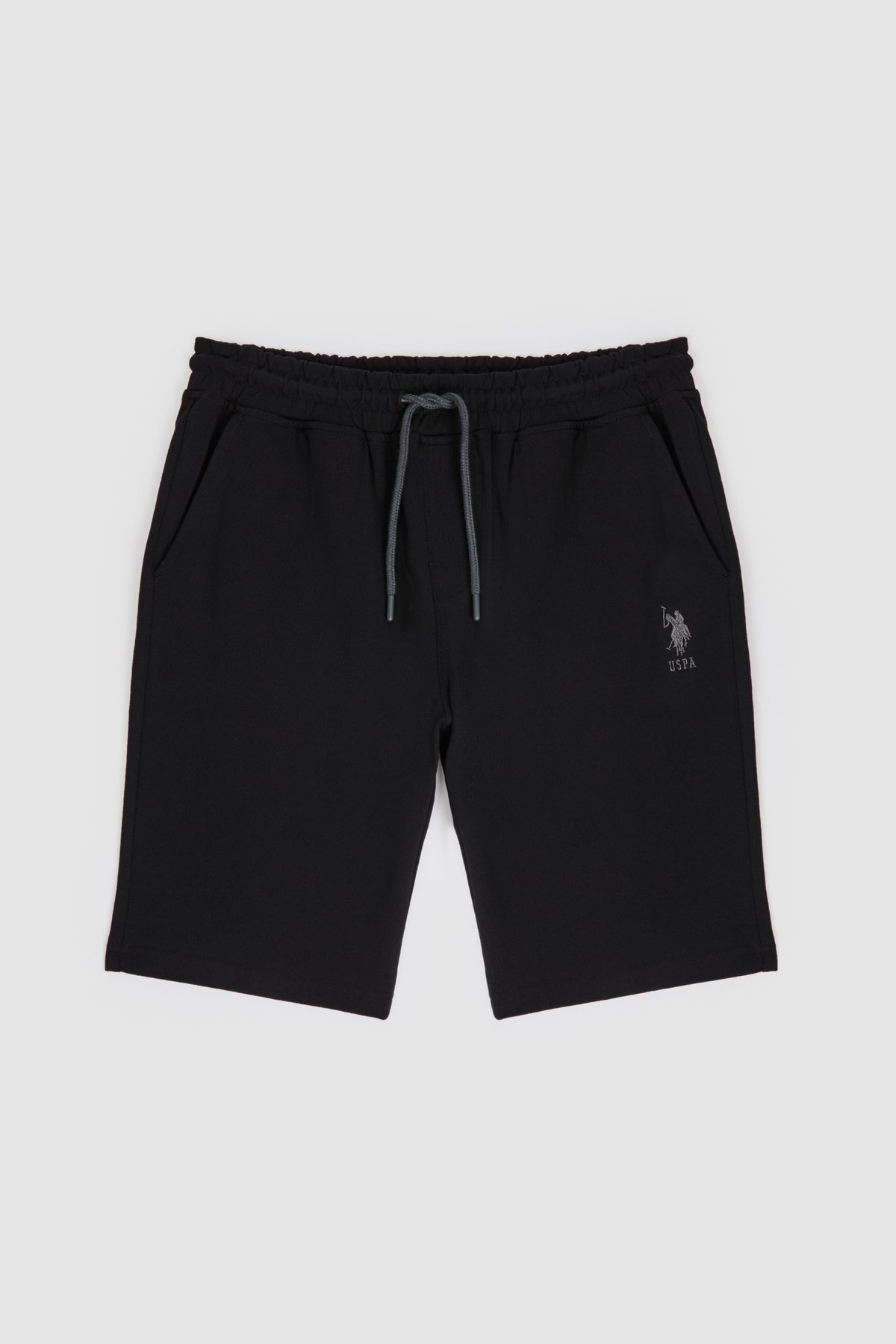 U.S. Polo Assn. Erkek Siyah Örme Şort 50322604-VR046 görsel 7