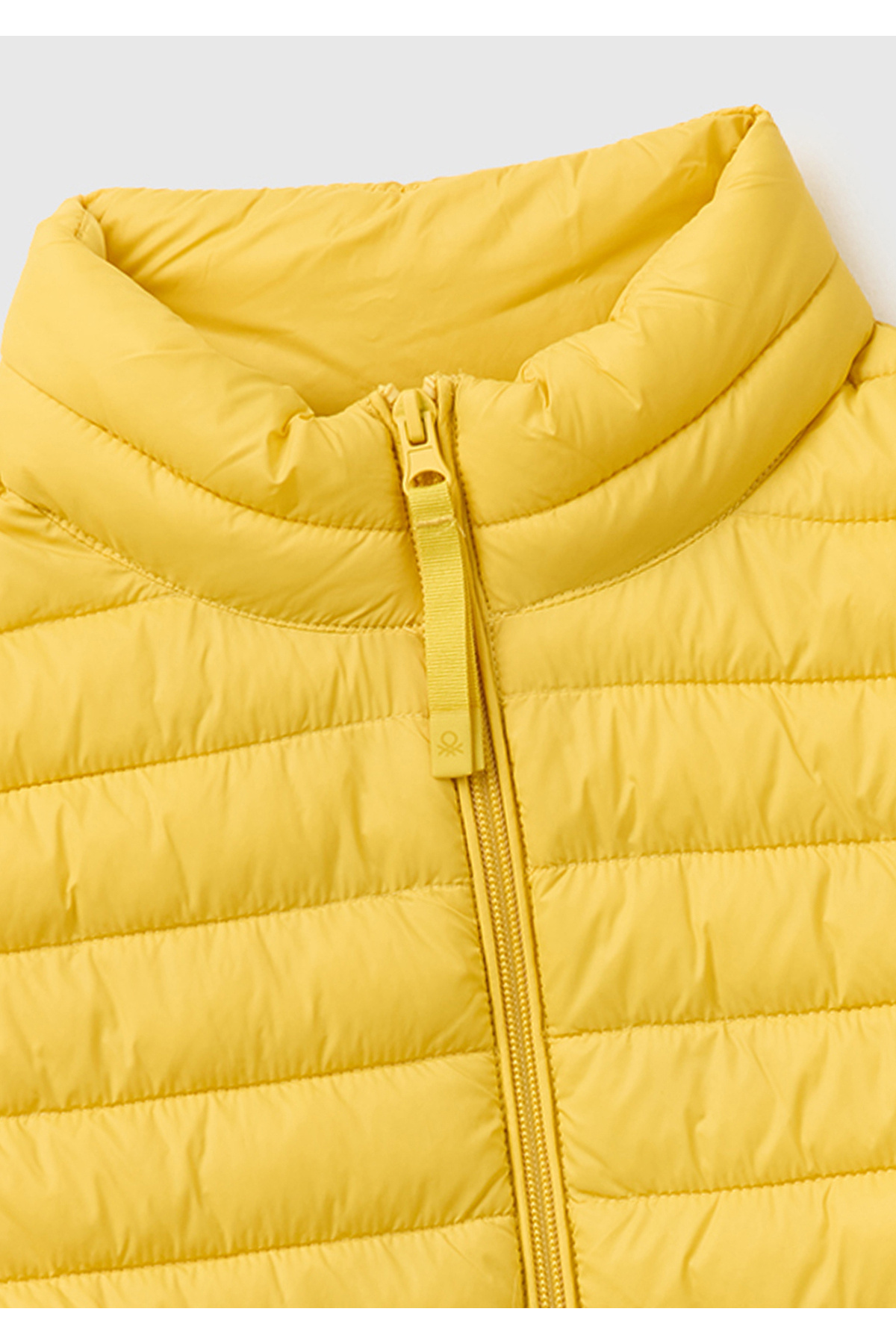 United Colors of Benetton Erkek Sarı Polyester Dolgulu Regular Fit Yelek görsel 3