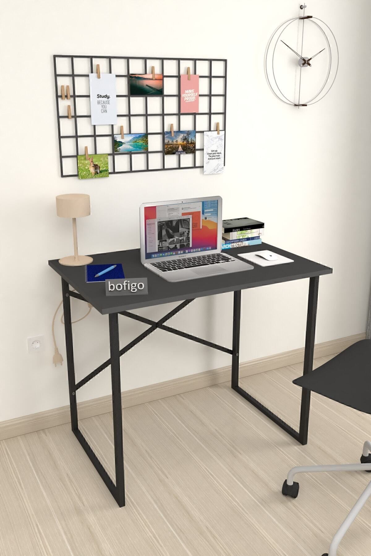 60x90 Cm Desk Computer Desk Office Classroom Dining Table Hugo Anthracite