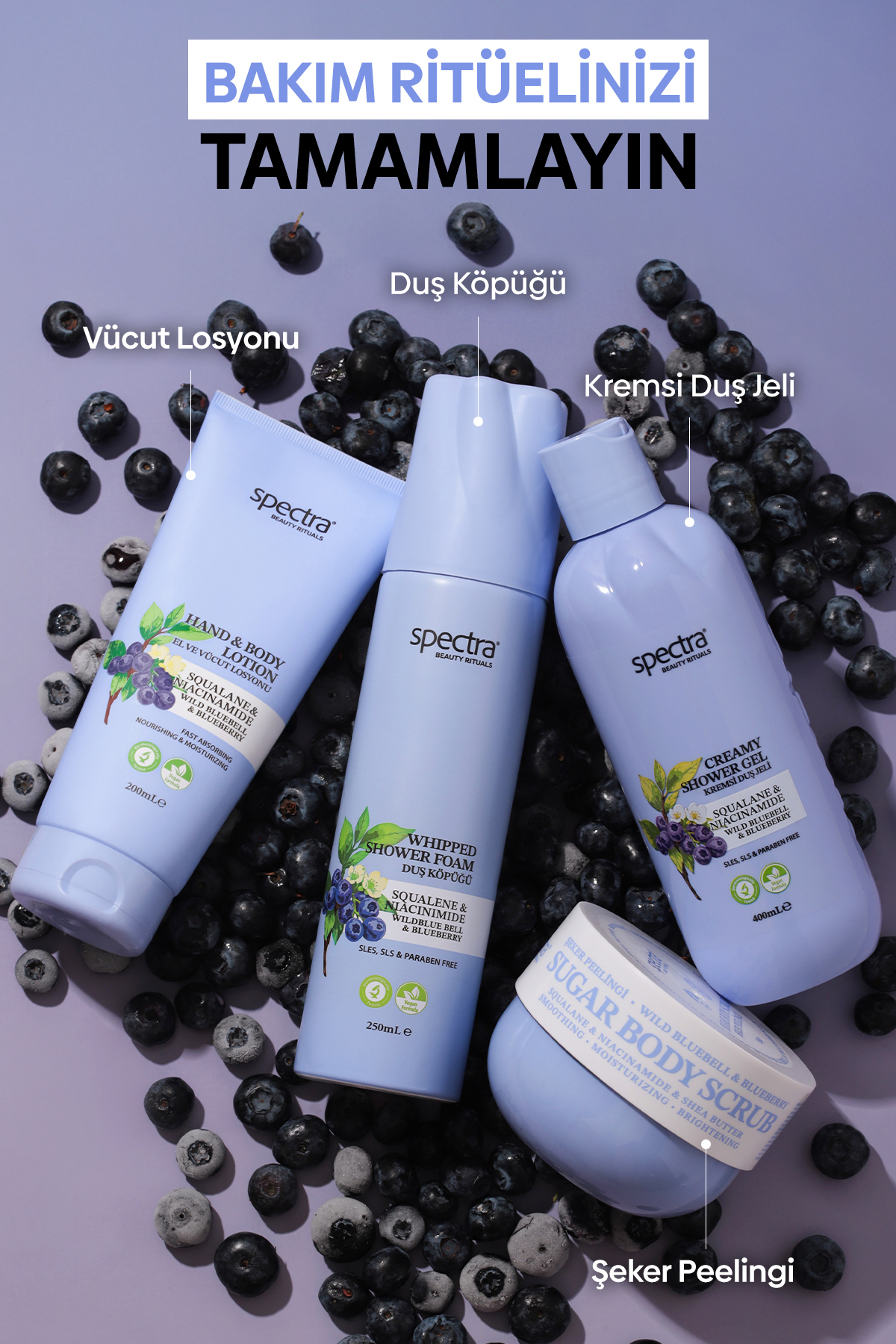 Pürüzsüzleştirici ve Nemlendirici Vegan Şeker Peelingi (Scrub) -Blueberry&Wild Bluebell- 330 gr — 510a3ac6-ddac-5027-a98f-9e18fabc8ac3 — تصویر 7 از 8