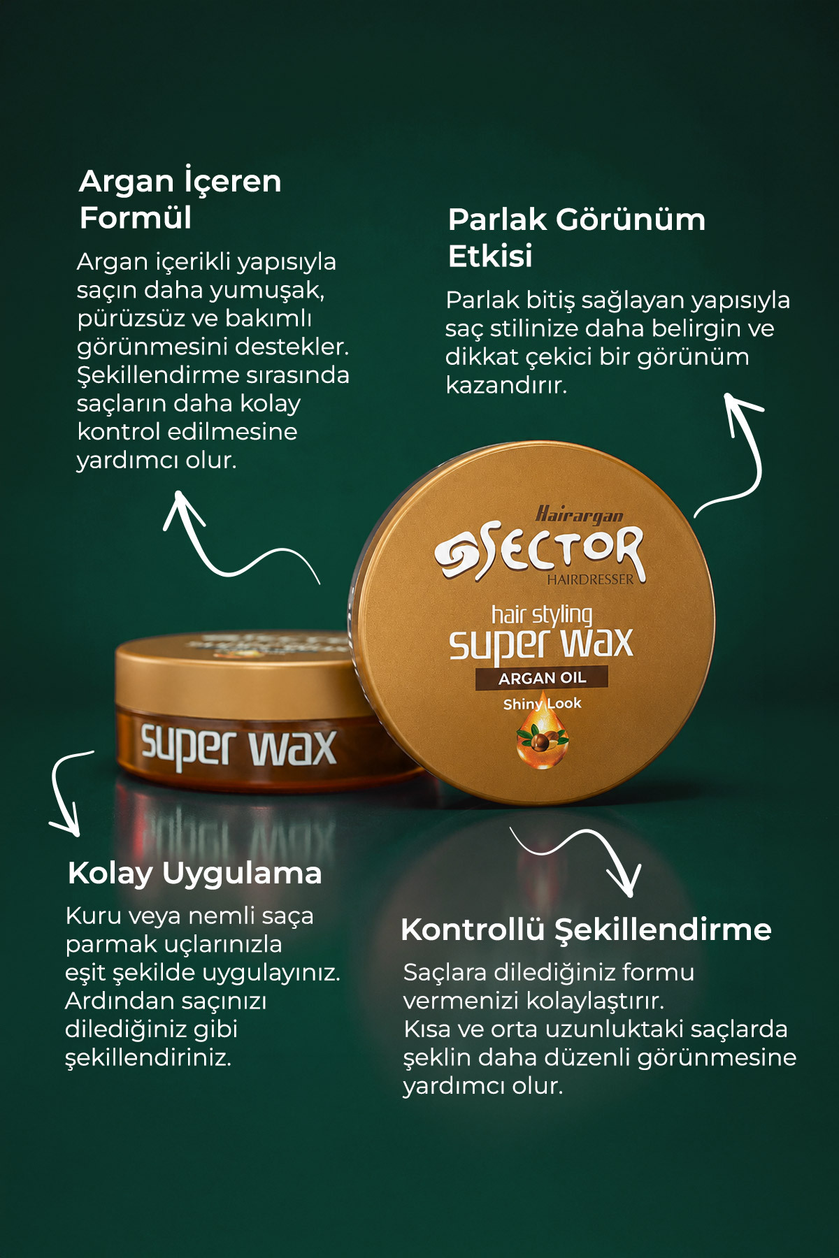 Super Wax Shiny Look Argan 150 ml — sectorargan — تصویر 4 از 4
