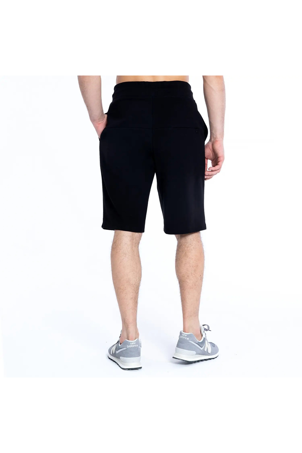شلوارک مردانه مشکی مدل Lifestyle - MNS1962-BKW نیو بالانس شورت ورزشی New Balance