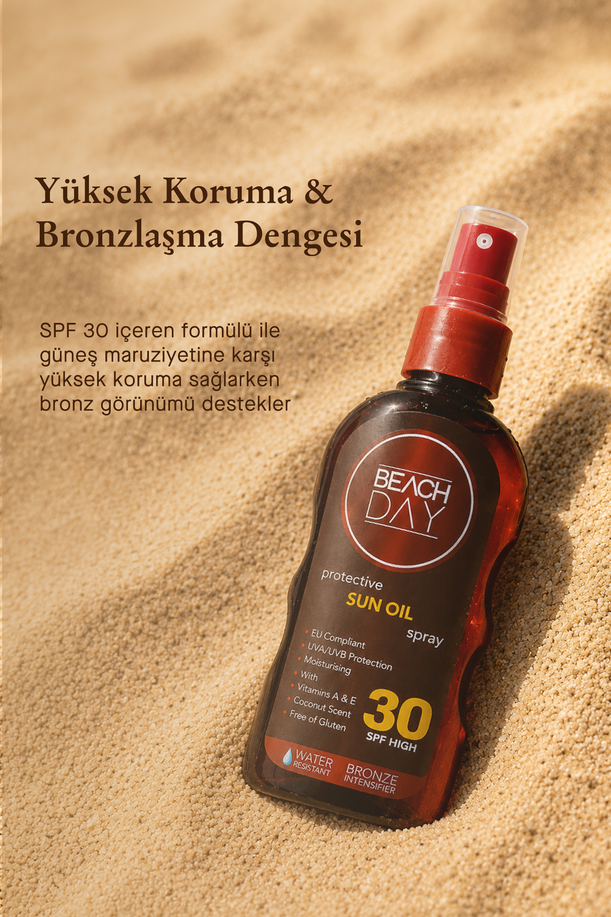 Koruyucu ve Bronzlaştırıcı Güneş Yağı Sprey Tan&prot. Oil 30f 150 ml Spray 8699375048056 — BD06 — تصویر 3 از 8