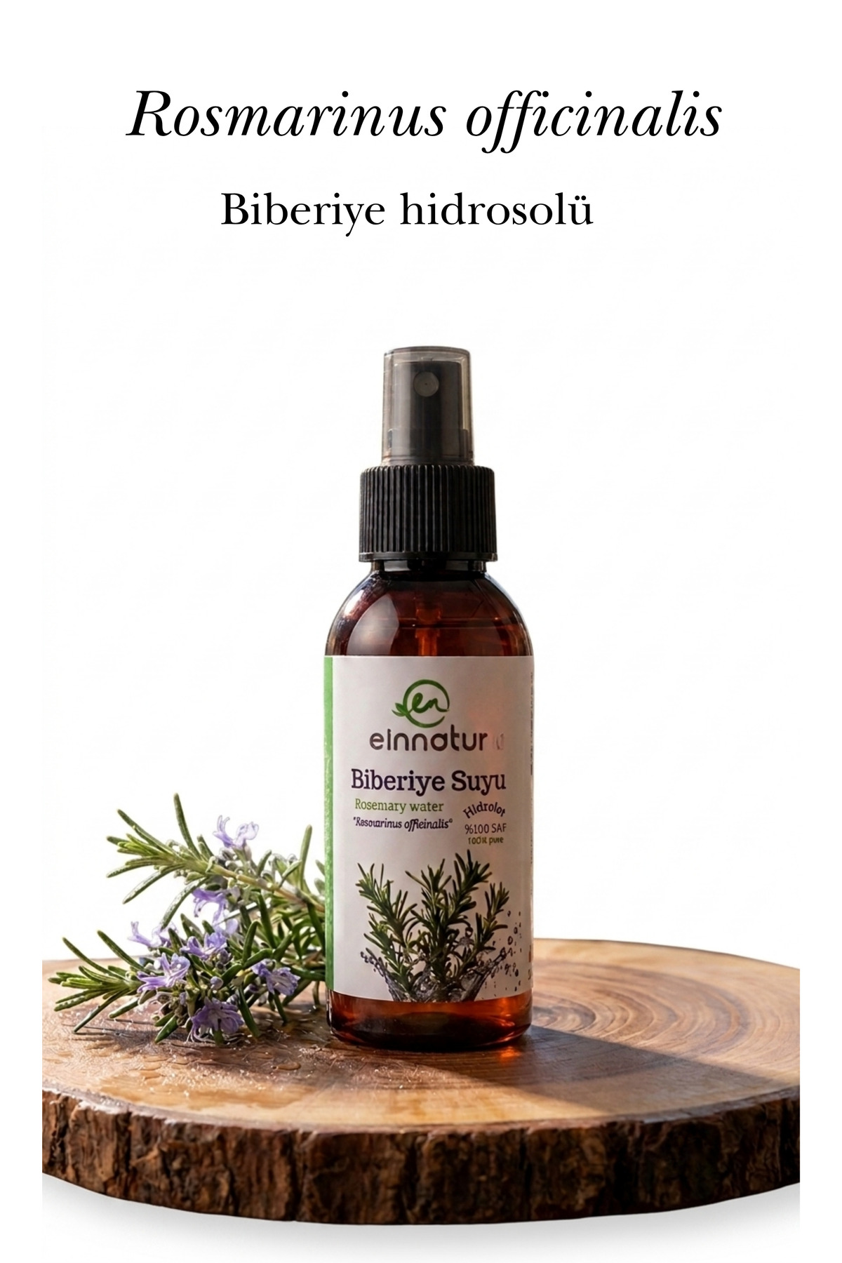 Biberiye Suyu, 100 Ml, Rosmarinus Officinalis Water, Hidrosol — saç dökülmesi için biberiye suyu