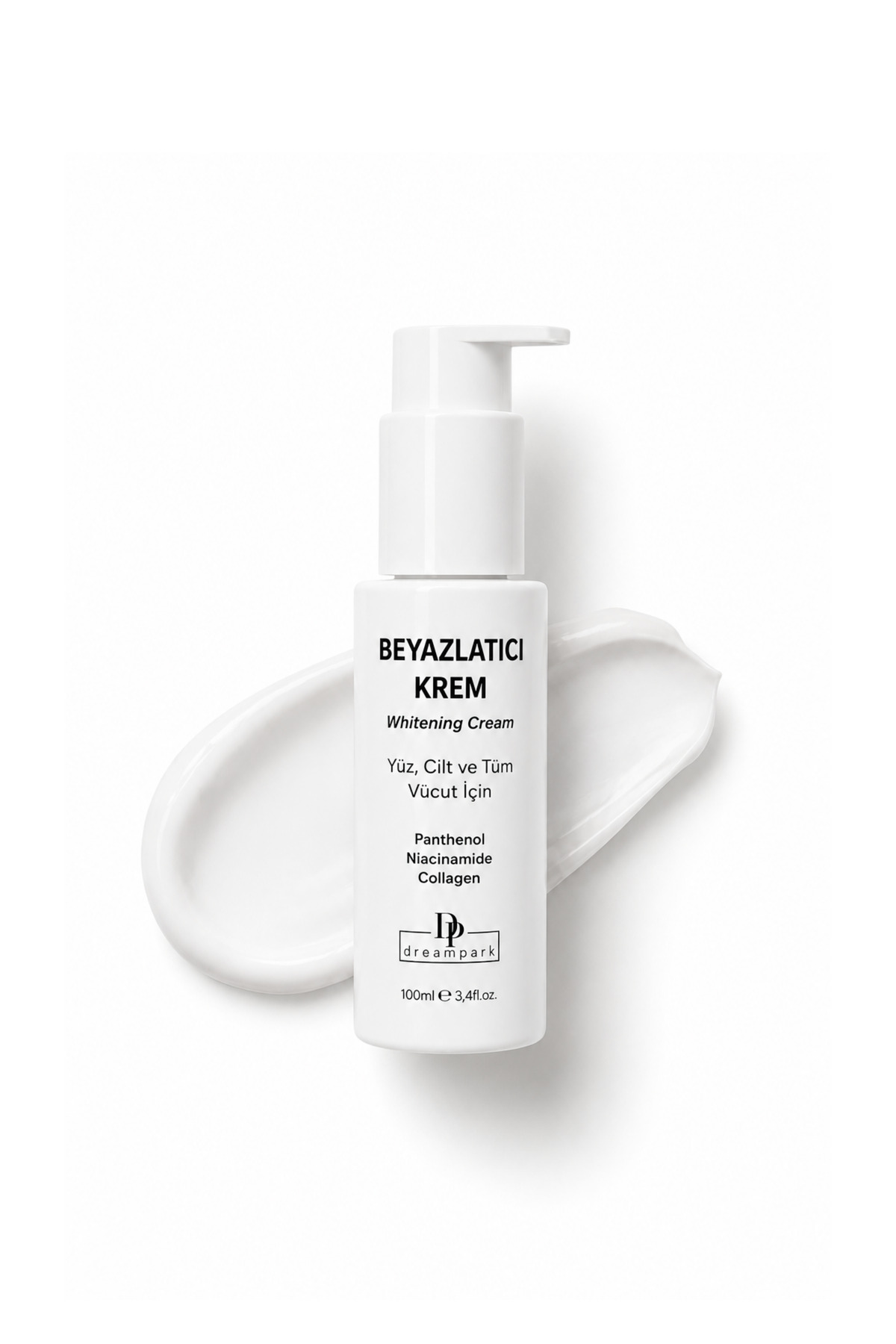 DREAMPARK Leke Görünümü Karşıtı, Aydınlatıcı ve Cilt Tonu Eşitleyici, Collagen Ve Niacinamide Içeren Beyazlatıcı Krem 100 ml — DRK001