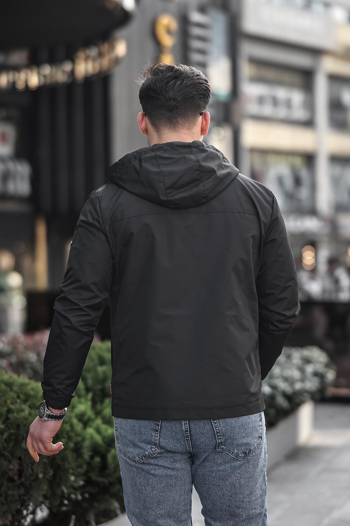 ByTrend Renkli Fermuarlı Yağmurluk Mevsimlik PLDP 2920 görsel 5