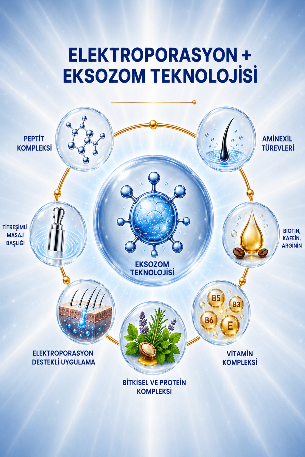 Exosome Saç Serumu 25 ml – Saç Kökü ve Saç Derisi Bakım Serumu — OPES2026 — تصویر 6 از 8