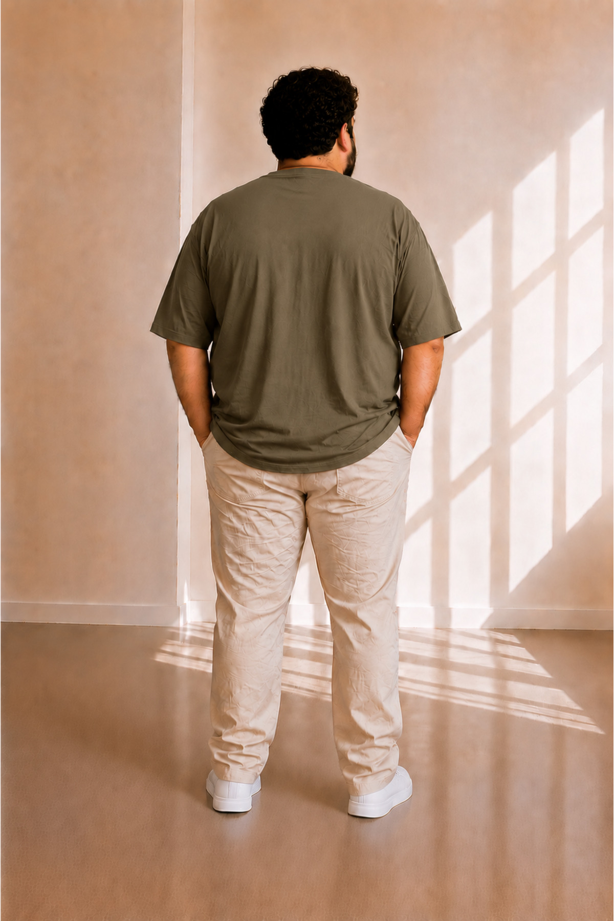sngl tekstil Erkek Büyük Beden Oversize Kısa Kollu T-shirt 3xl 4xl 5xl 6xl 7xl 8xl 9xl görsel 3