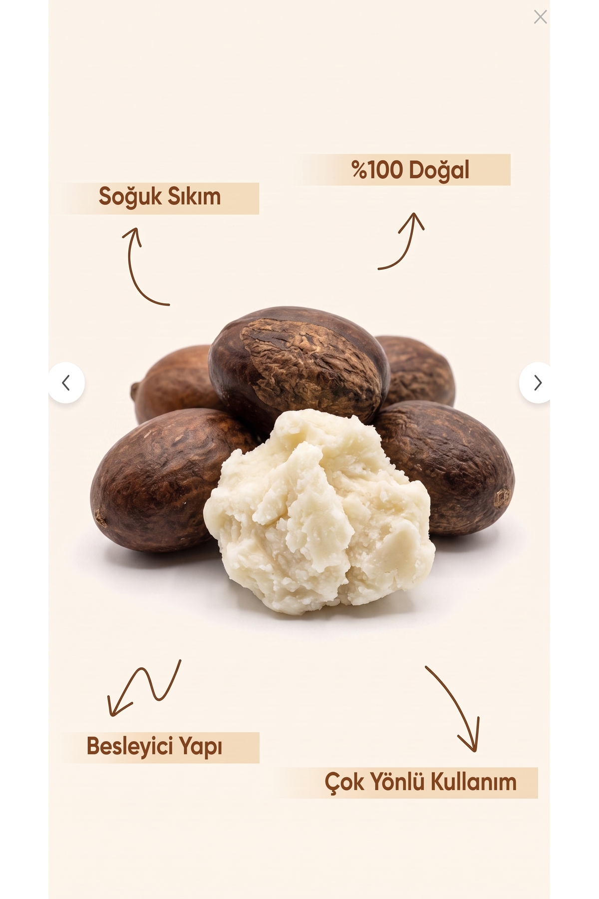 50 ml Shea Butter Yağı / %100 Saf / Yoğun Nemlendirici / Çatlak ve Cilt Bakım Yağ / Soğuk Sıkım — 50-ml-shea-butter — تصویر 8 از 8