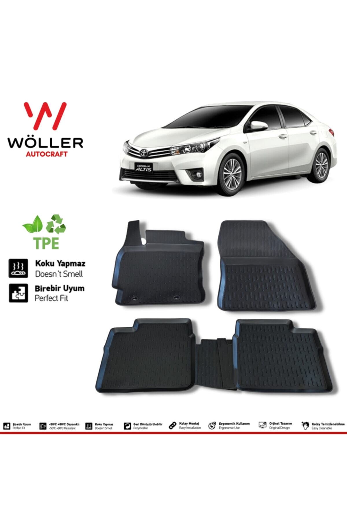 wöller Toyota Corolla Paspas 2013 2018 Arası 3d Havuzlu Paspas