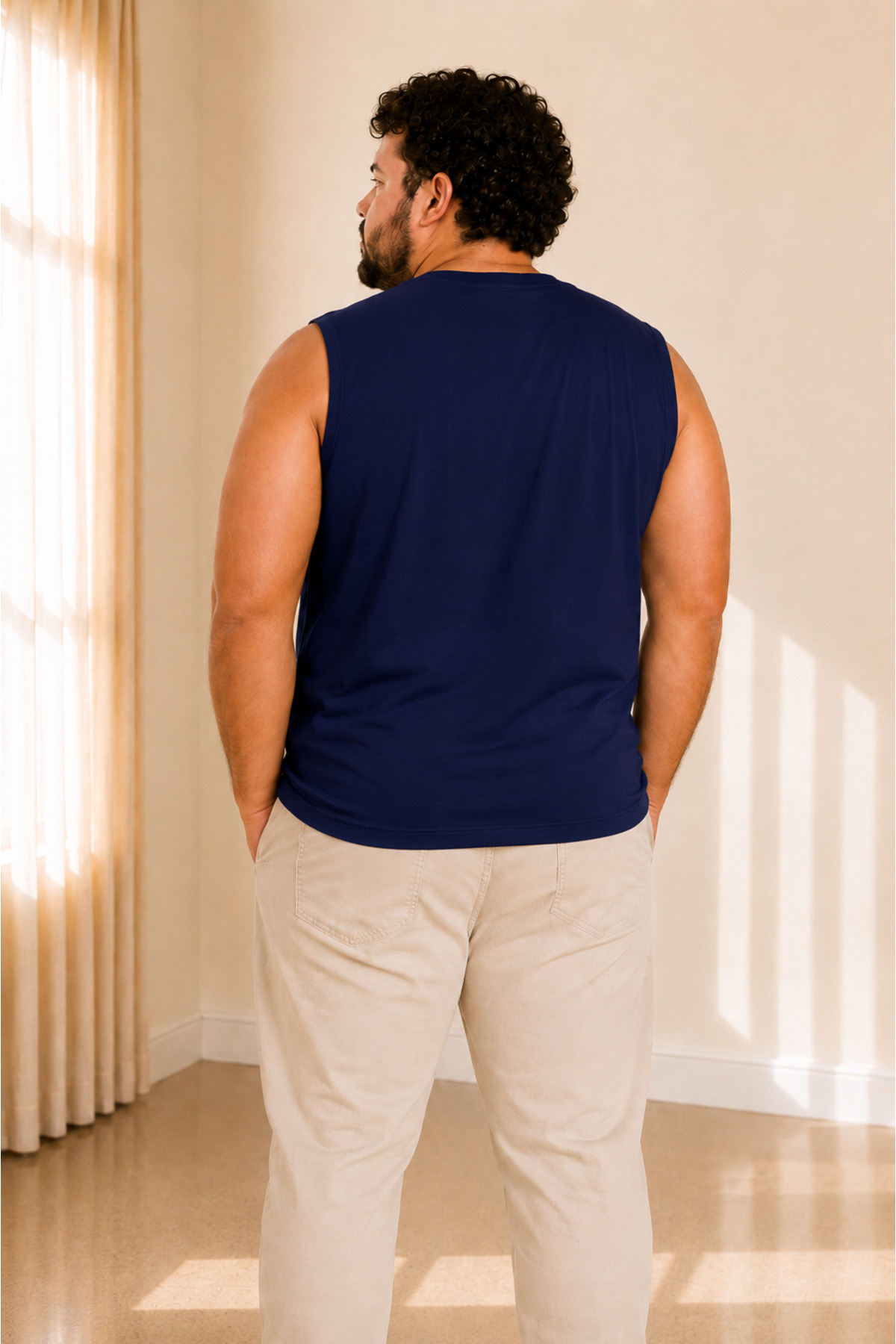 sngl tekstil Erkek Büyük Beden Oversize Sıfır Kollu T-shirt 3xl 4xl 5xl 6xl 7xl 8xl 9xl görsel 3
