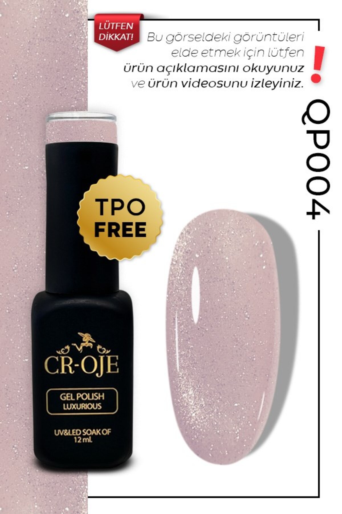 Inci Tanecikli Manyetik Cat Eye / Kedi Gözü- QP004 (12 ML) — رنگارنگ yenicateyeserisi