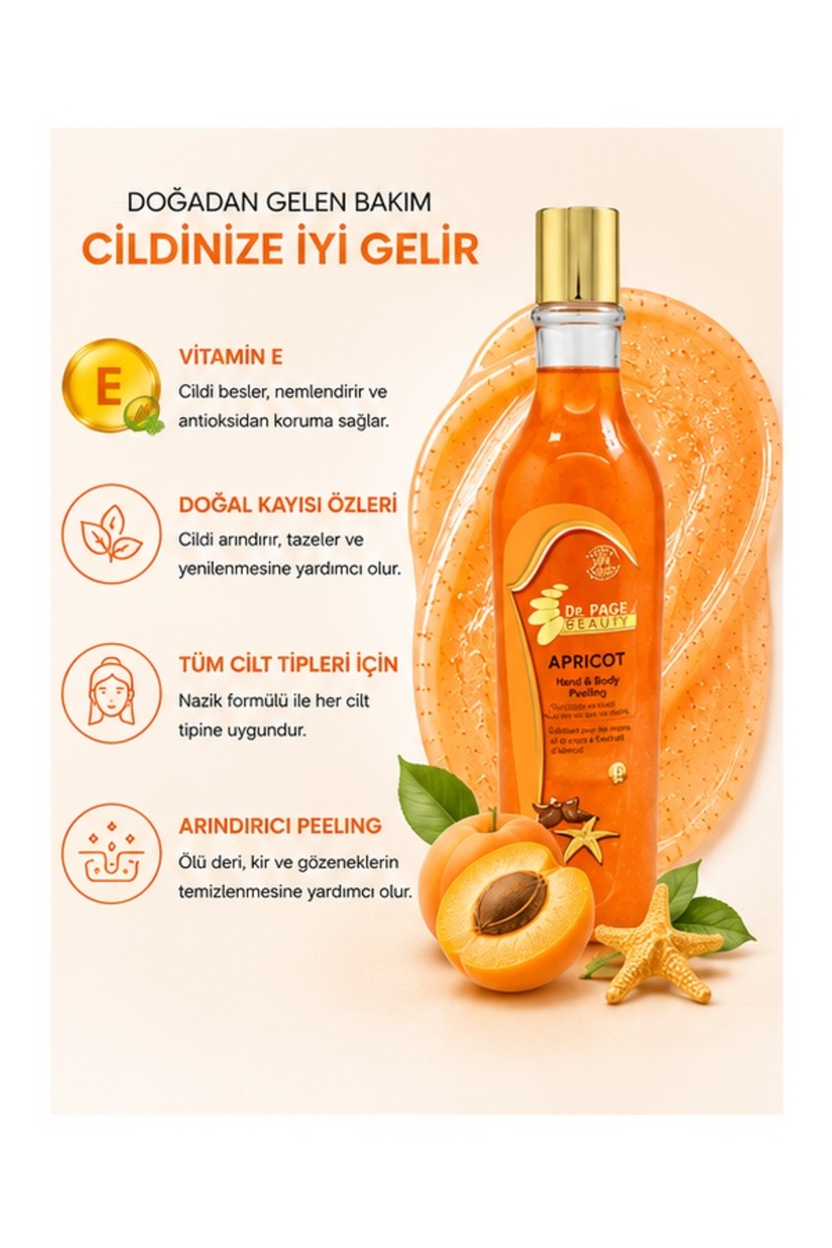 Hand & Body Apricot Peeling 300gr — 2 — تصویر 3 از 6