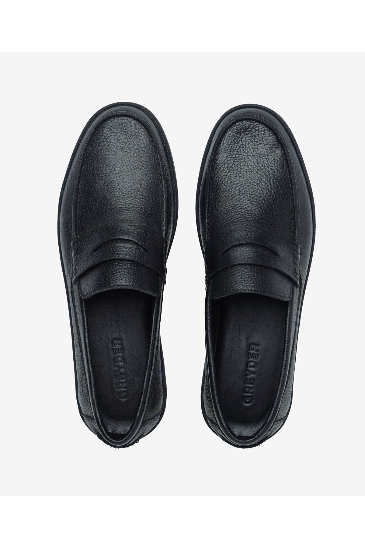 Greyder Erkek Siyah Hakiki Deri Loafer Ayakkabı 6Y1UA64757 görsel 5