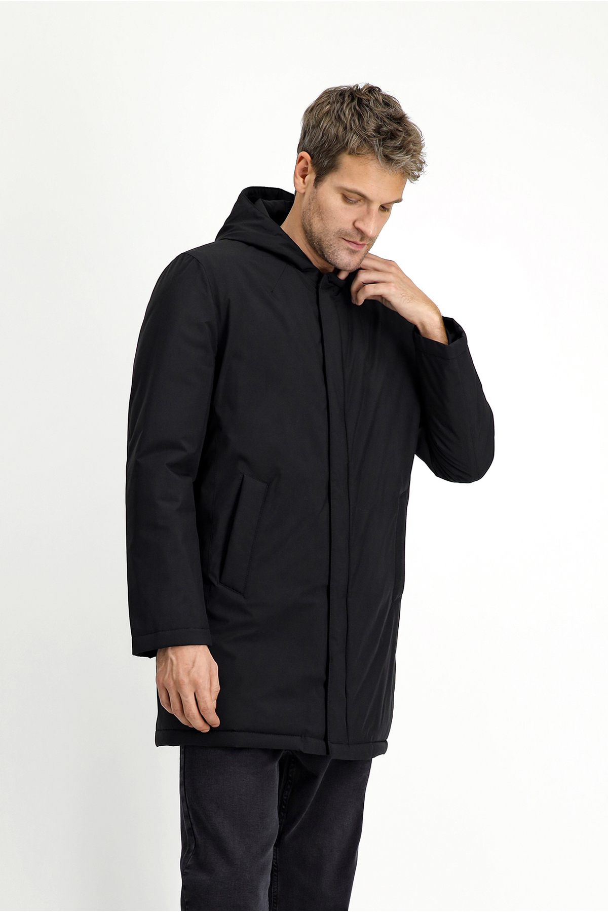 Kiğılı Slim Fit Dar Kesim Kapüşonlu Spor Şişme Kaban görsel 2