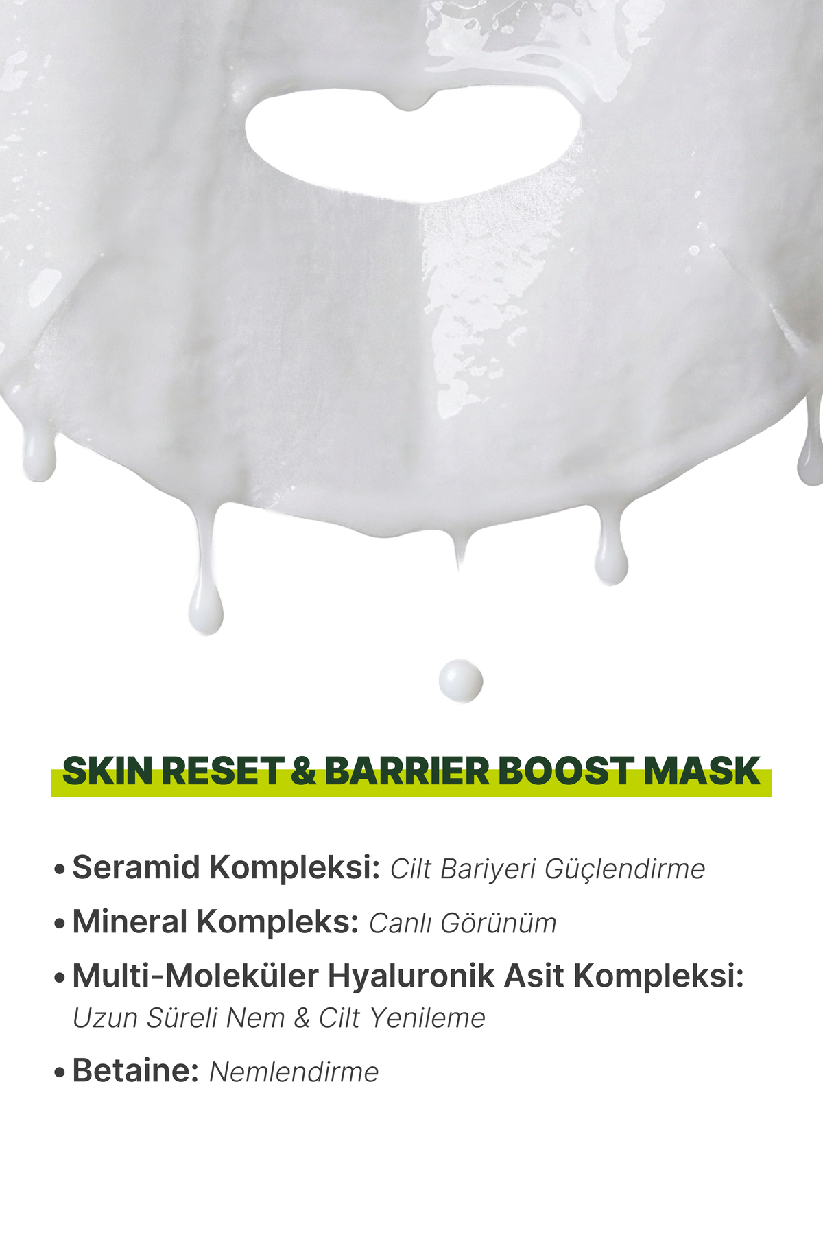 Kağıt Maske | Canlandırıcı, Bariyer Güçlendirici ve Yoğun Nemlendirici Milk Therapy Serisi Maske 20 ml (1 Adet) — LNV.KGT.MSK01 — تصویر 5 از 8