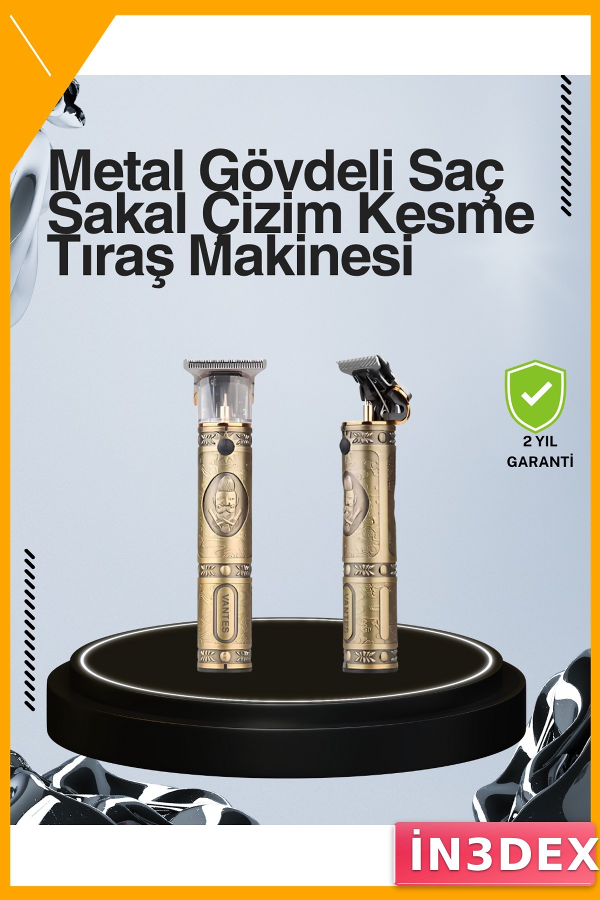 Uzun Pil Ömürlü Saç Sakal Kesme Makinesi Kompakt Tasarım