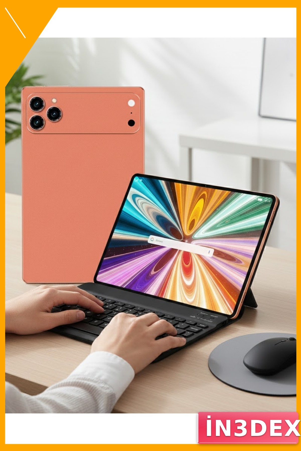 Android Tablet Seti Bluetooth Klavyeli Stylus Kalem Kılıf Ekran Koruyucu