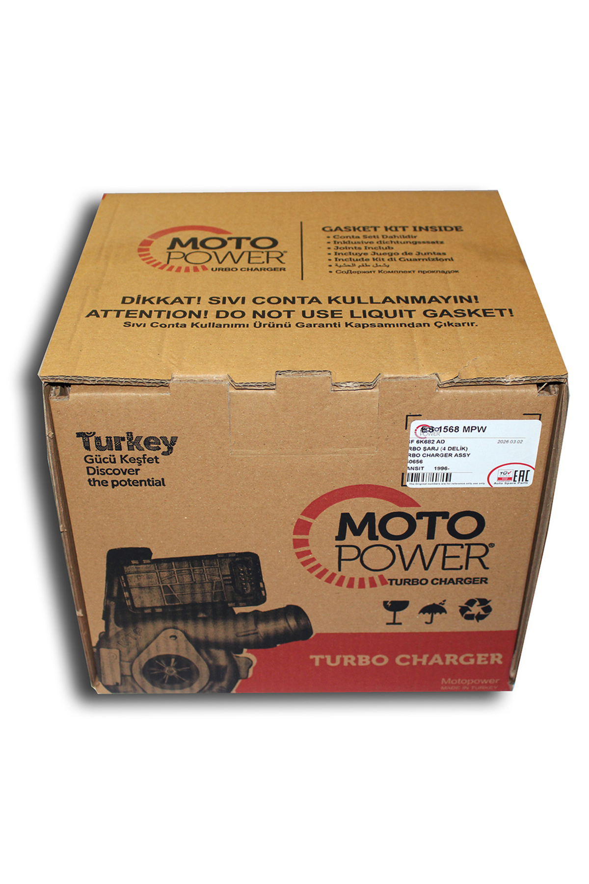 Motopower Ford Transit 2.5 TD Turbo Şarj 4 Delik Komple (1995-2000