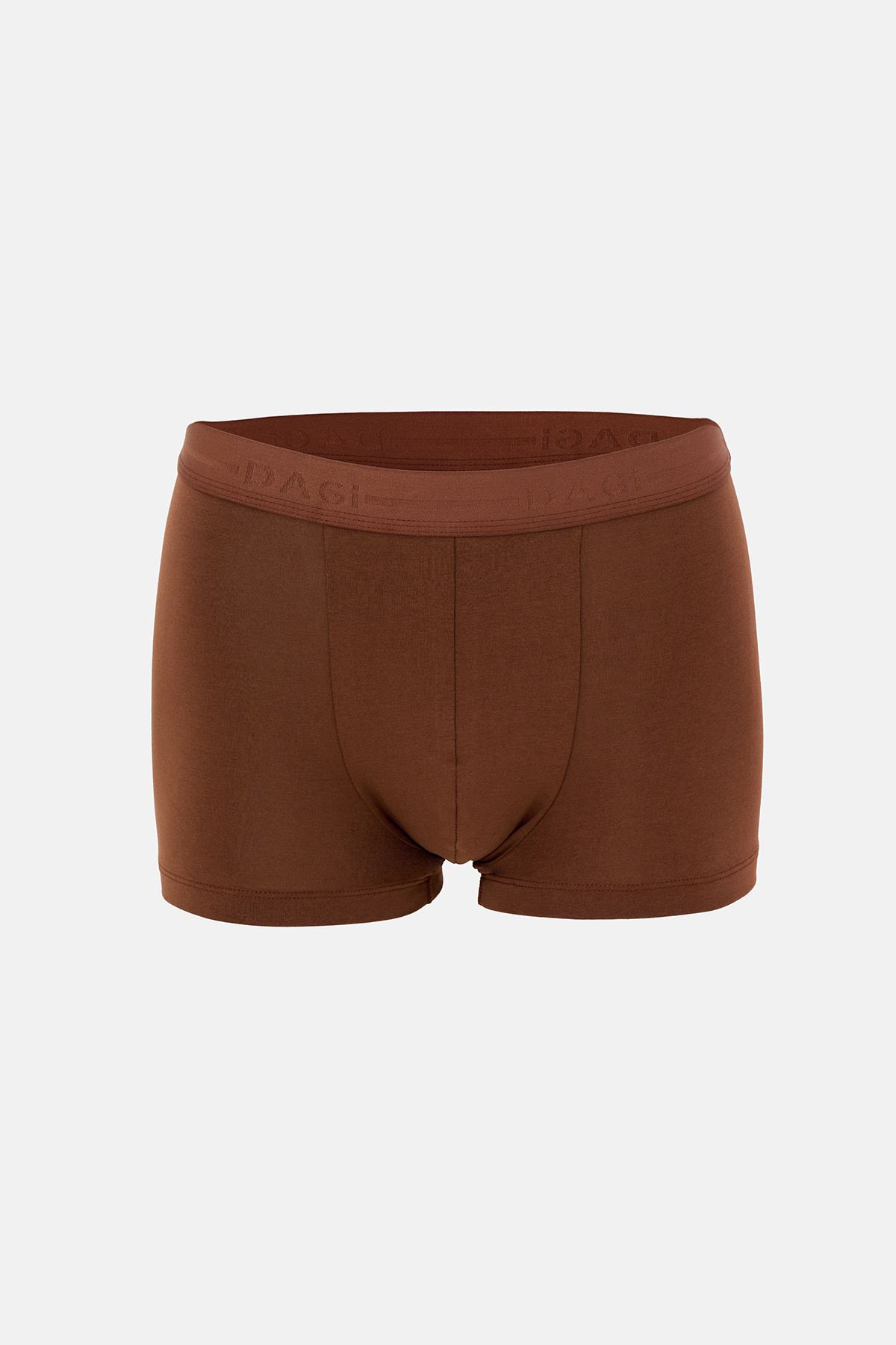 Dagi Kahverengi 2'li Desenli Pamuk Boxer görsel 2