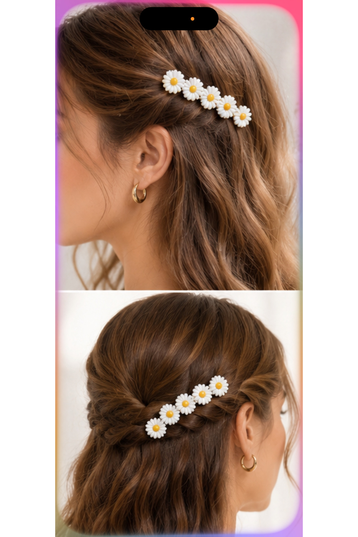 Diloshtrend Design Mini Papatya Mandal Toka görsel 2