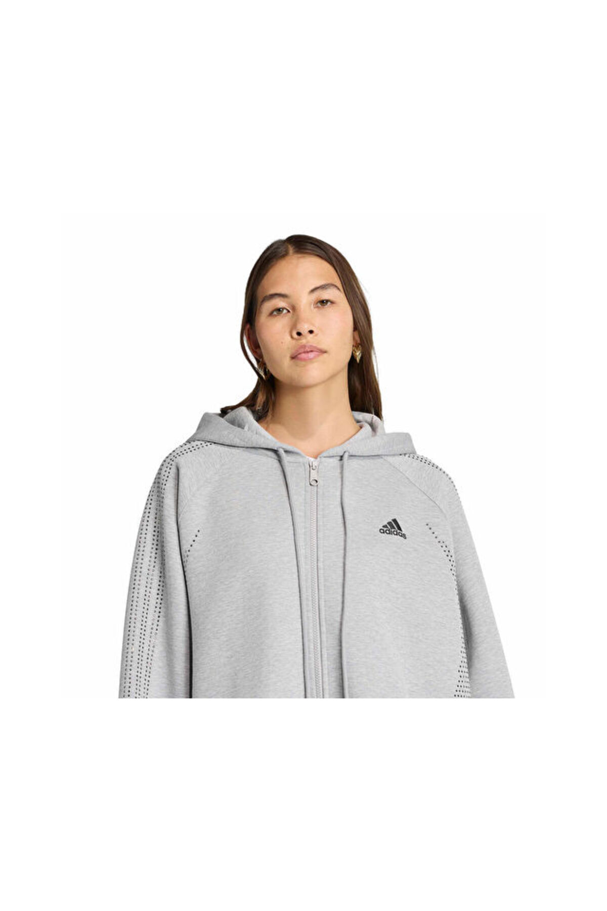 adidas Teamgeist Tt Kadın Günlük Ceket KD0497 Gri görsel 3