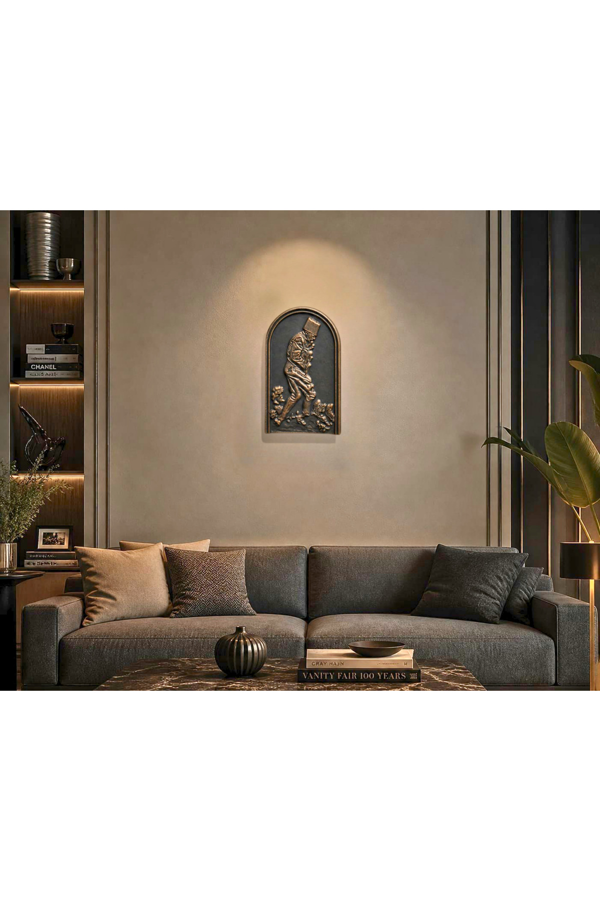 ATATÜRK Wall Bust Wall Sculpture Decorative Hanging Wall Sculptures 25cm