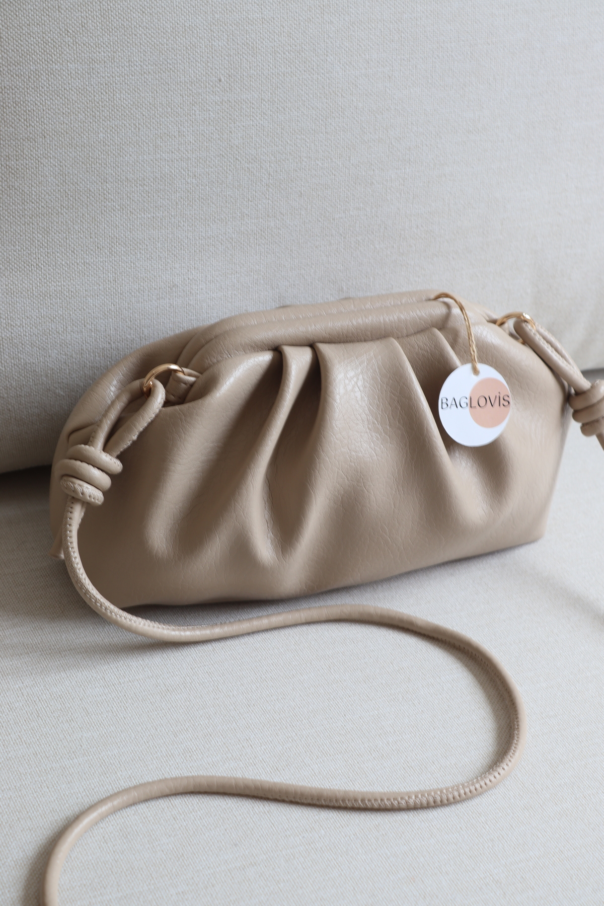 Women Scholarship Mini Handbag Vintage Style Modern Pouch Shoulder Bag Knot Strap