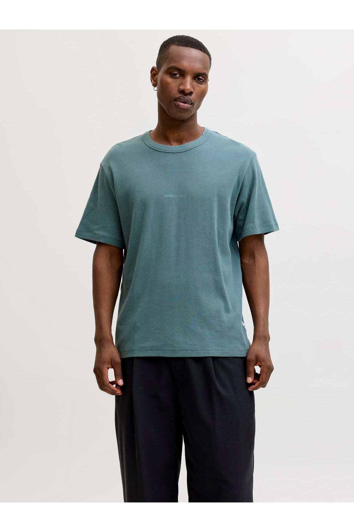 تی‌شرت طرح‌دار JCOCLUB مدل SS یقه گرد، آتلانتیک شمالی جک اند جونز تی شرت Jack & Jones