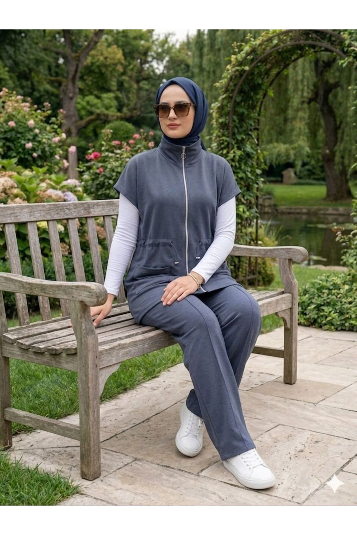Women's Hijab Clothing Modal Fabric Summer Vest And Pants 2-Piece Set (NOT INCLUDED)