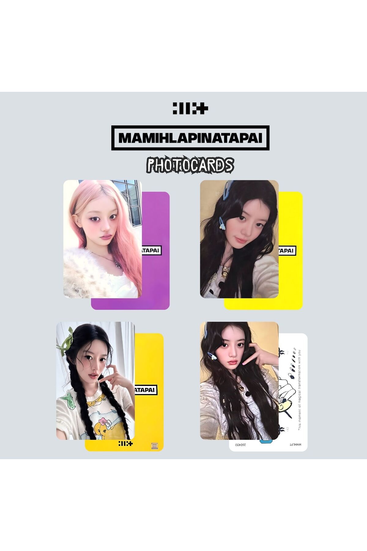 ILLIT SHOPEE kpopmerch 50枚 Kpop Dünyasi ILLIT Minju '' MAMIHLAPINATAPAI '' Photocards Set