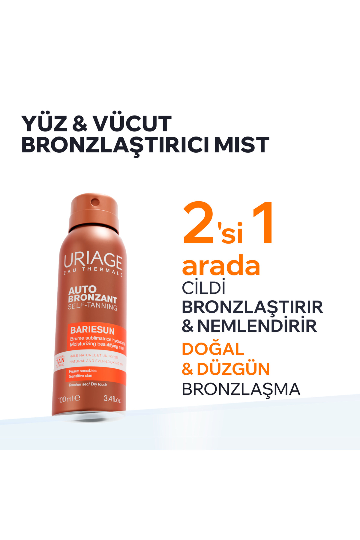 BARIESUN 2si 1 Arada Bronzlaştırıcı Mist 100 ml — 3661434028151 — تصویر 2 از 7