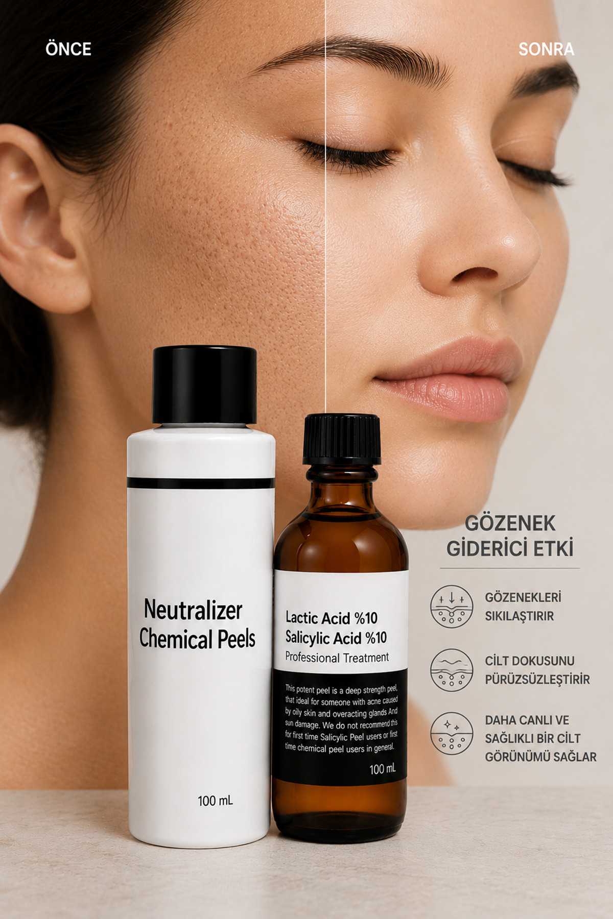 Hibrit Peel + Nötralize Profesyonel Kimyasal Peeling Bakımı ile Daha Aydınlık, Pürüzsüz ve Sağlıklı Görünümlü Bir Cilt Deneyimi — yb33 — تصویر 2 از 7