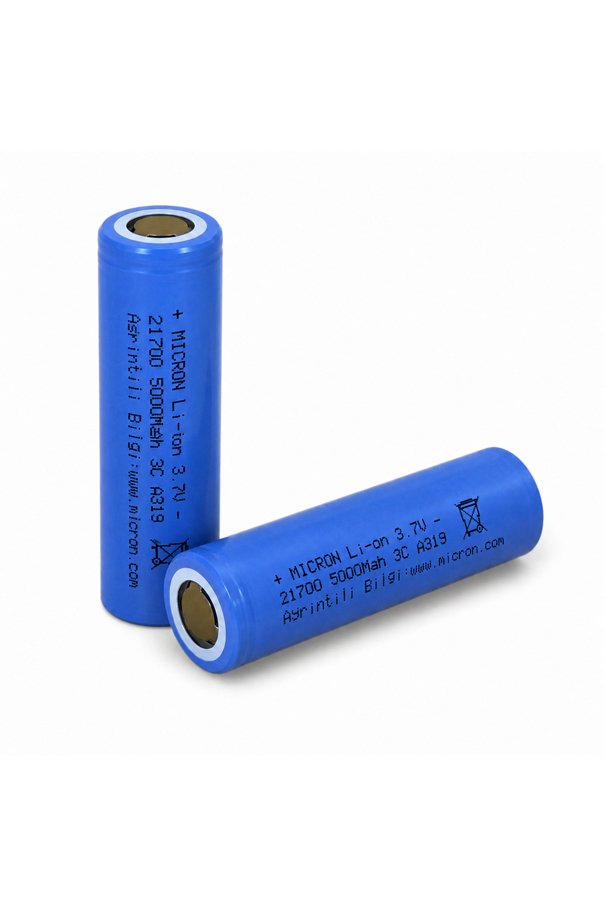 LENAOKSAN 21700 Li-ion 5000mAh 3.7V 3C Şarjlı Pil (2 Adet