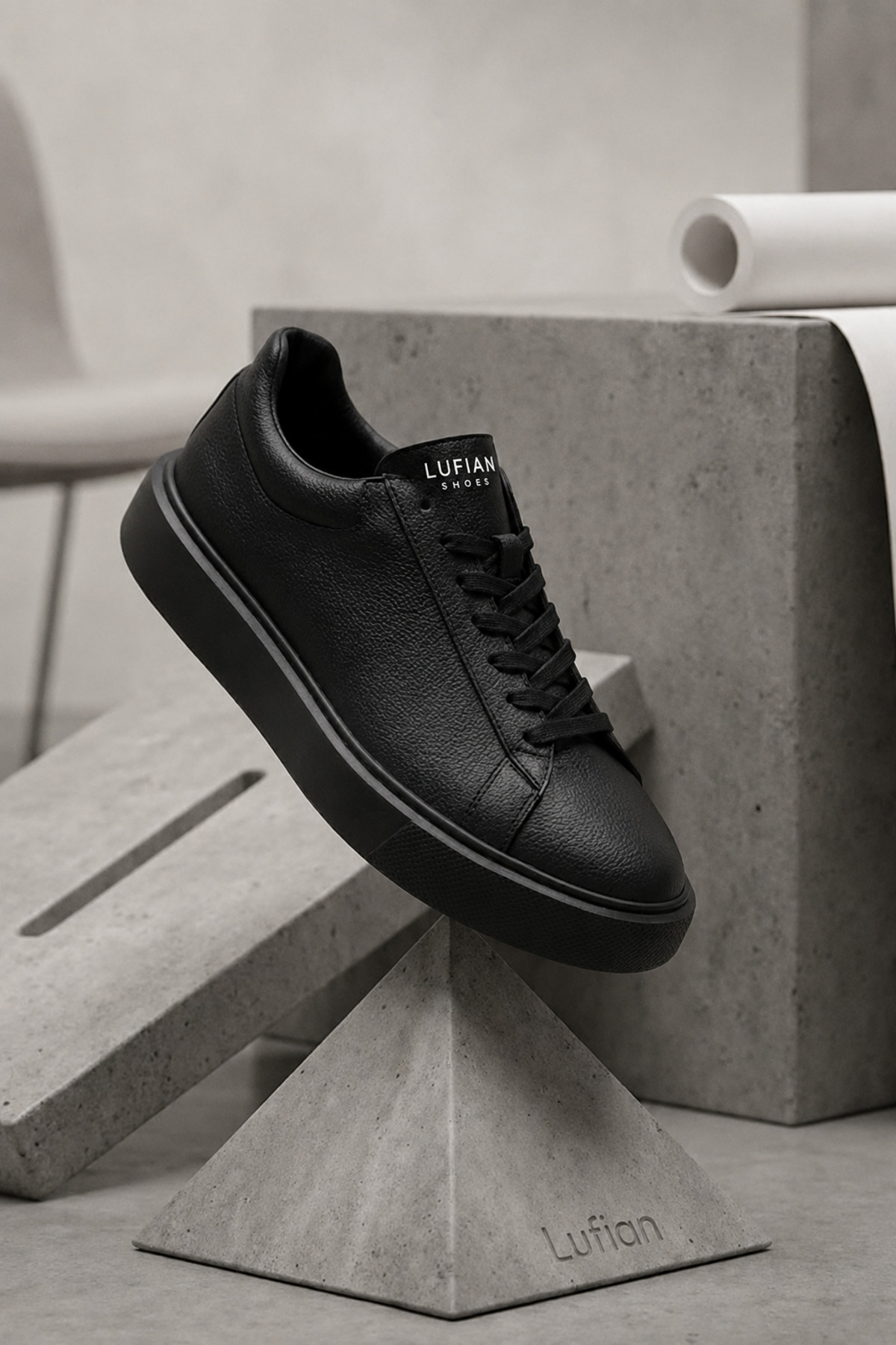 Lufian RN-5507 Siyah Erkek Comfort Günlük Sneaker Ayakkabı görsel 2