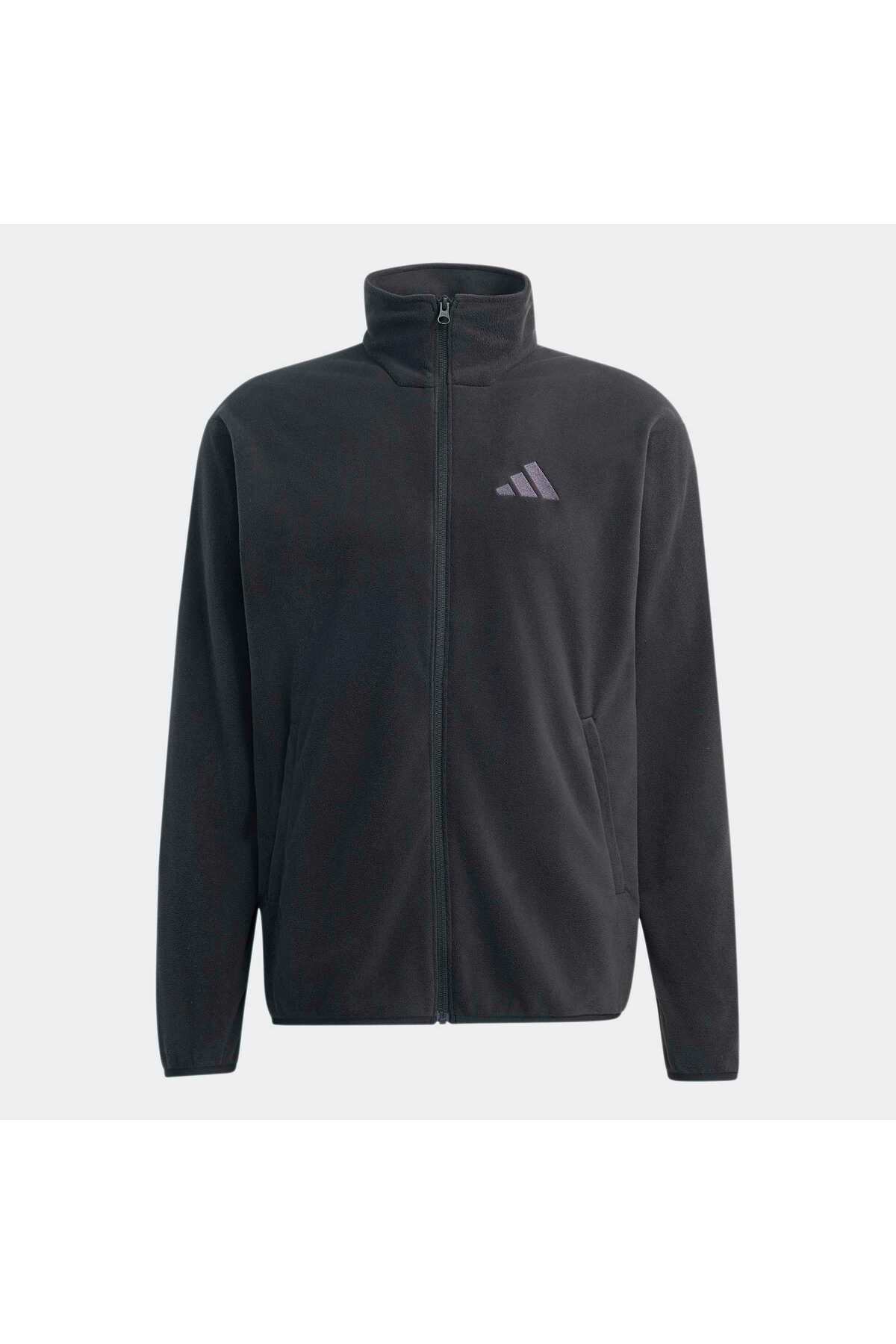 adidas Mt Ess Fz Fl Erkek Spor Softshell & Polar KY9784 görsel 4