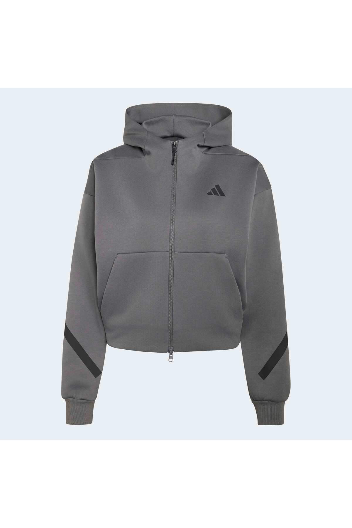 adidas W Z.N.E. Cr Fz Kadın Spor Sweatshirt KF6394 görsel 4