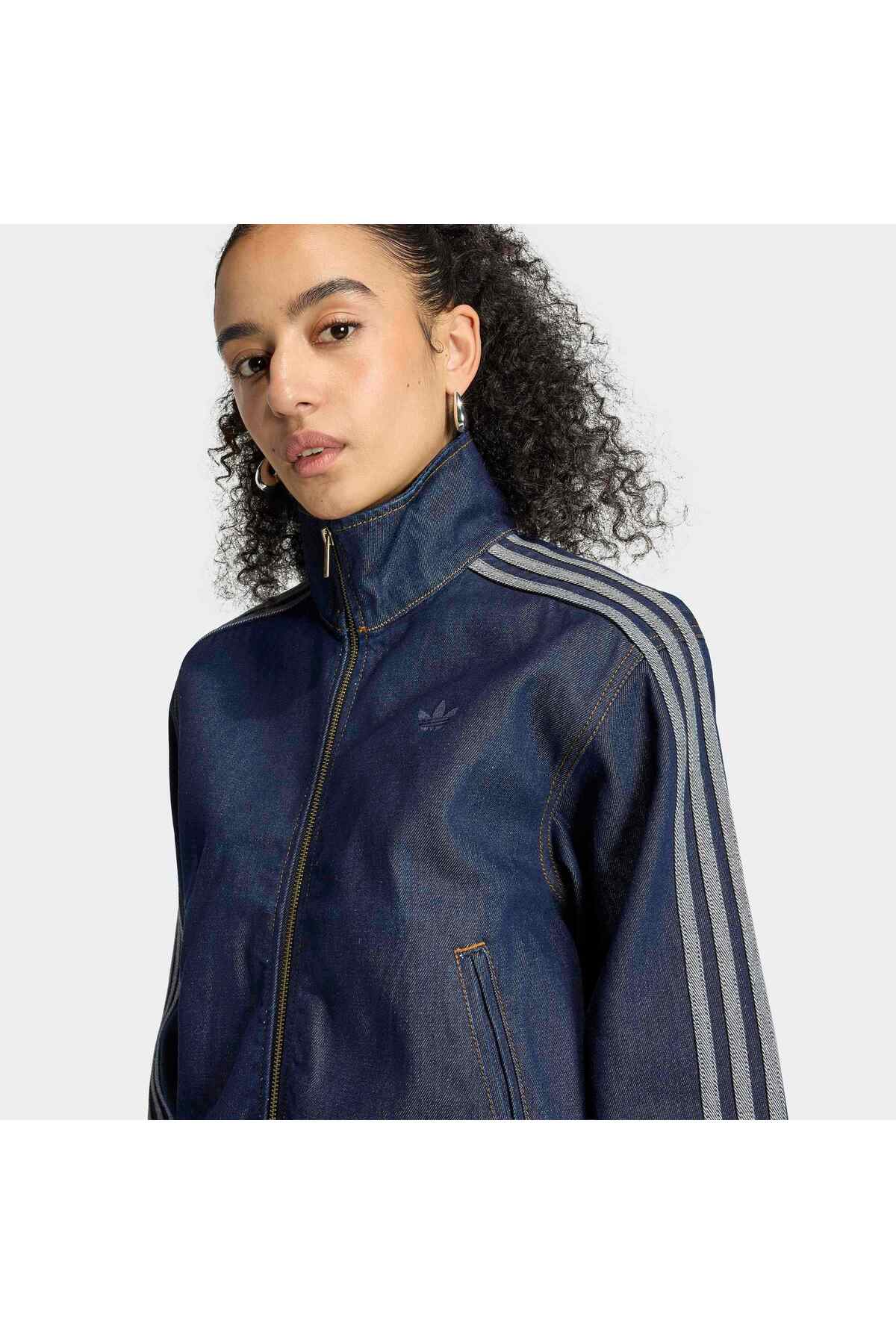 adidas Fb Tt D Kadın Denim Spor Ceket KQ6491 görsel 5