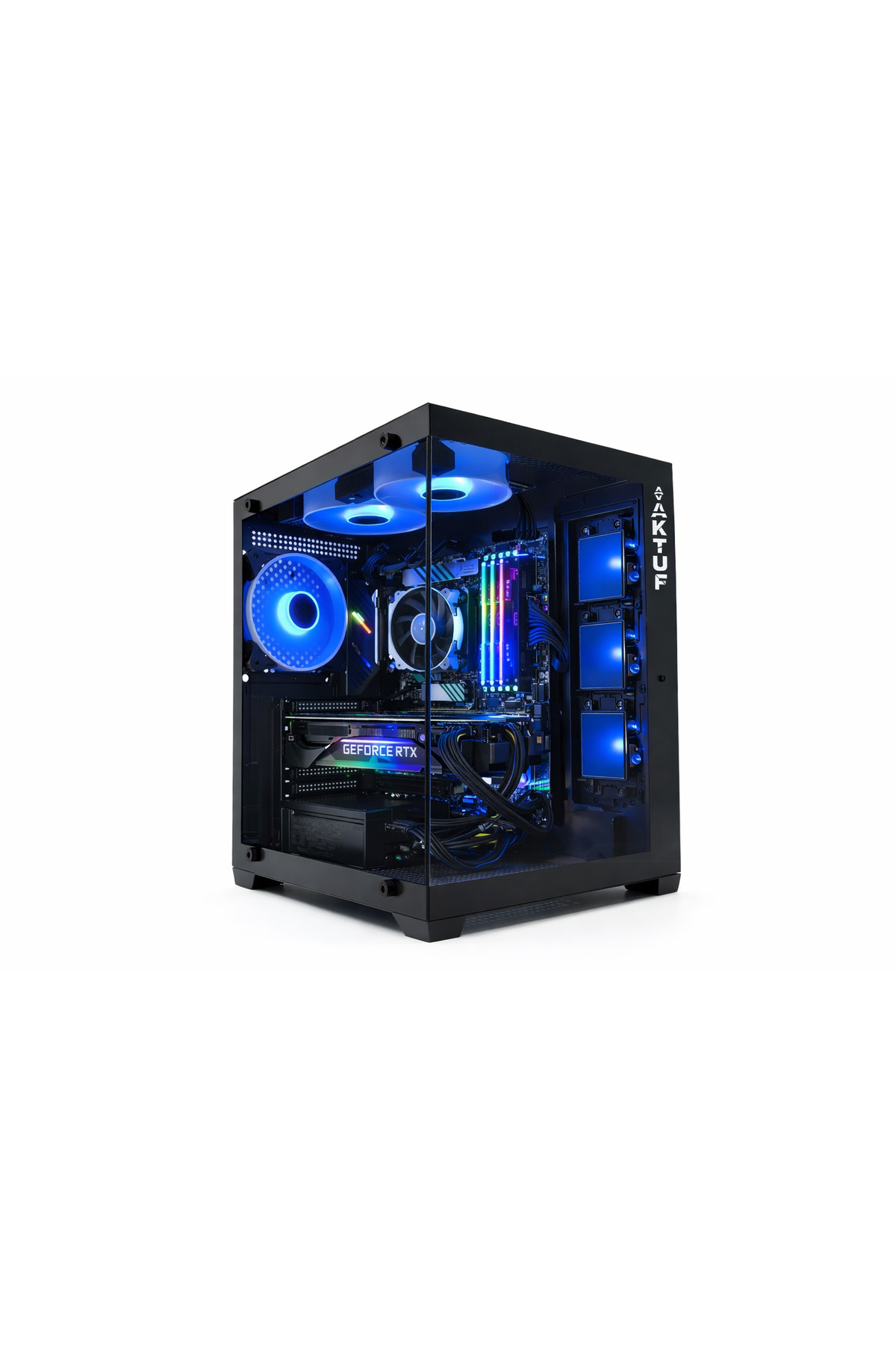 AKTUF Rax100 Gaming Oyuncu Bilgisayarı i3 9100F 16GB RAM 256GB SSD RTX580 8GB | Hazır Sistem PC |