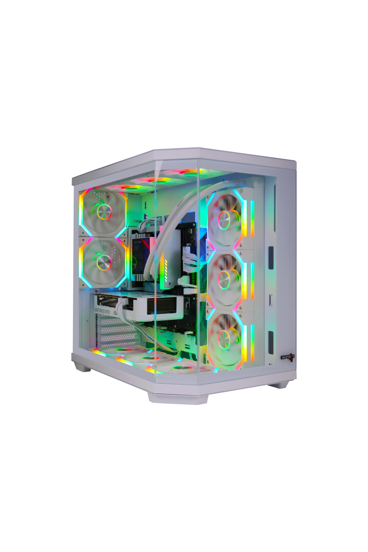 جهاز ألعاب - معالج AMD Ryzen 7 9800X3D، بطاقة رسومات RTX 5070، ذاكرة DDR5 بسعة 32 جيجابايت، قرص صلب