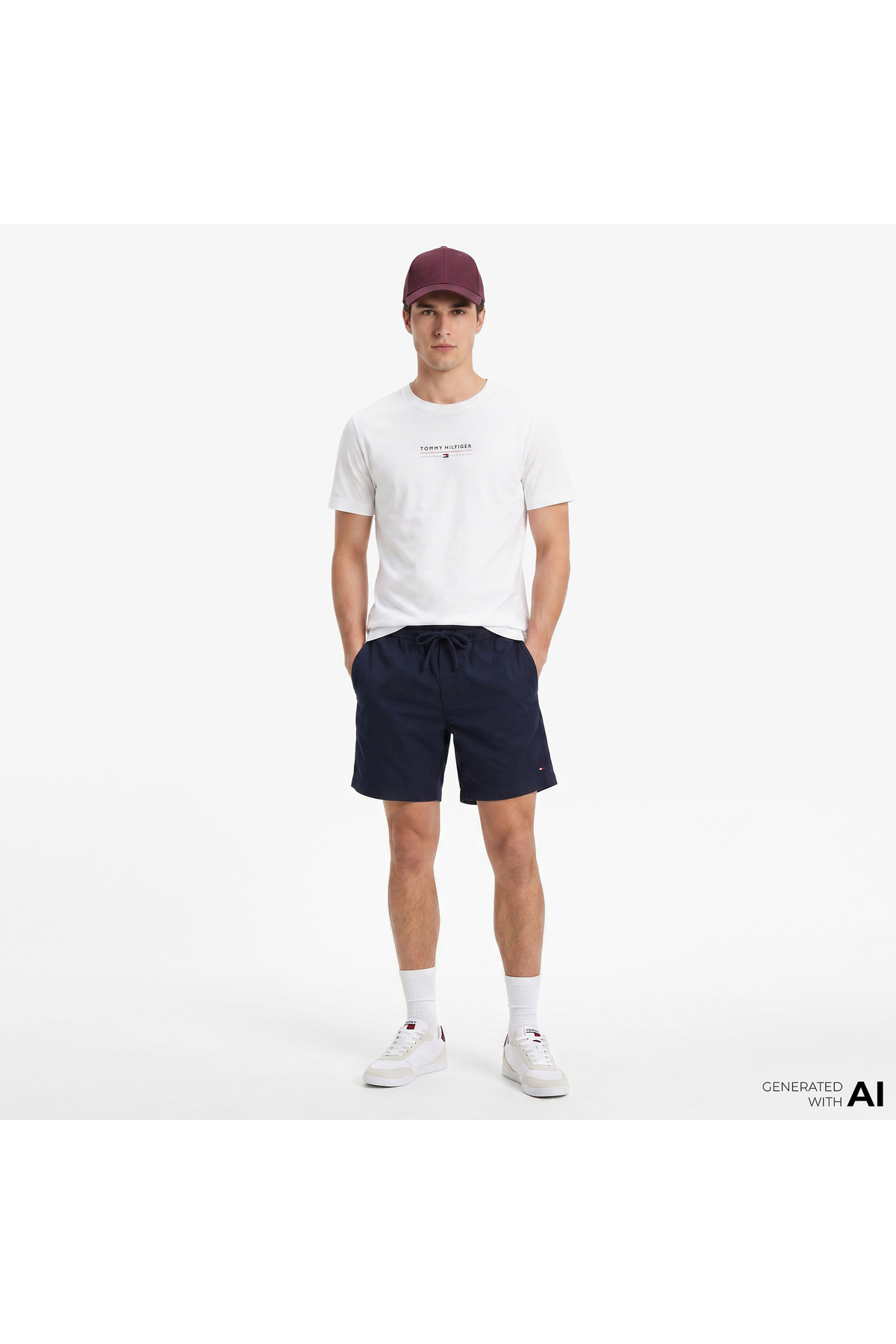 1_org_zoom تیشرت Tommy Hilfiger تامی هیلفیگر مردانه با لوگوی برند مناسب برای استفاده روزمره MW0MW42363 DW5 اورجینال - تصویر 1
