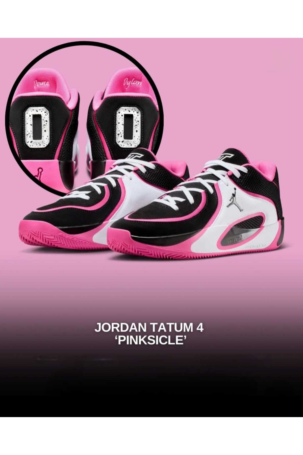 Nike Jordan Tatum 4 'Black Pinksicle' Unisex Basketbo Ayakkabısı
